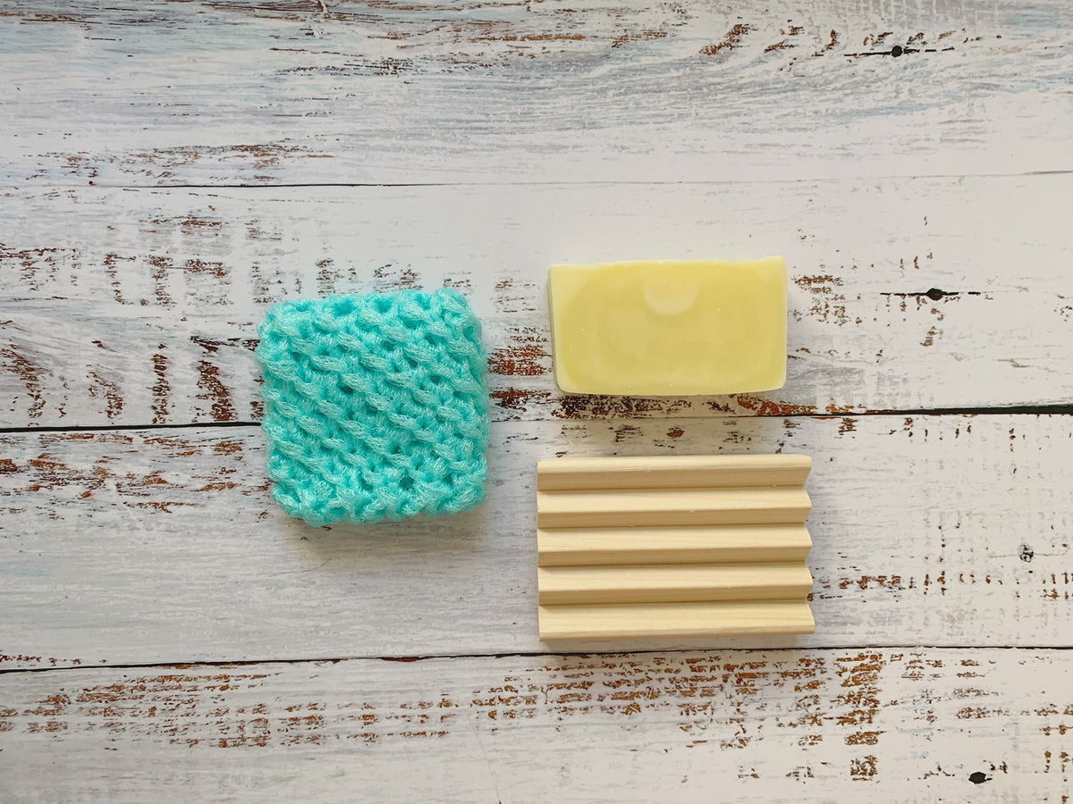 Wooden Soap Dish Set of Two - Durable Natural Bath Accessory