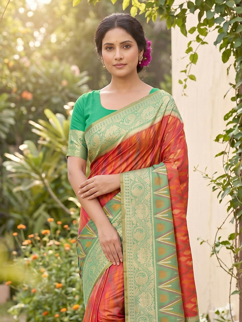 Mustard Soft Silk Saree with Matching Blouse Piece