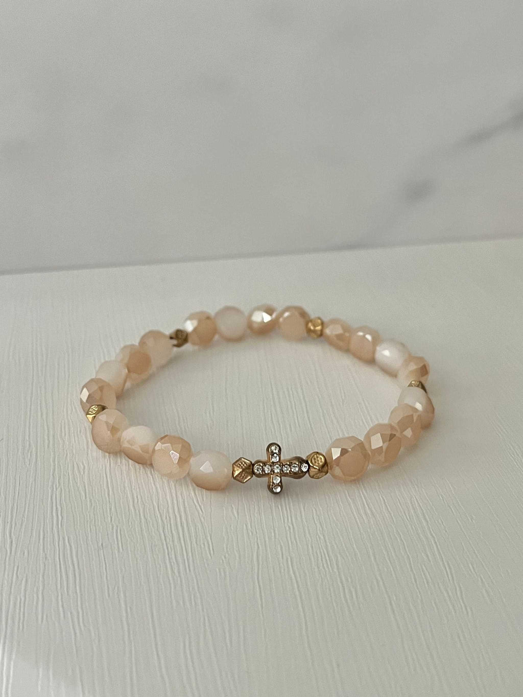 Cross Bead Bracelet Collection - Faith-Inspired Jewelry