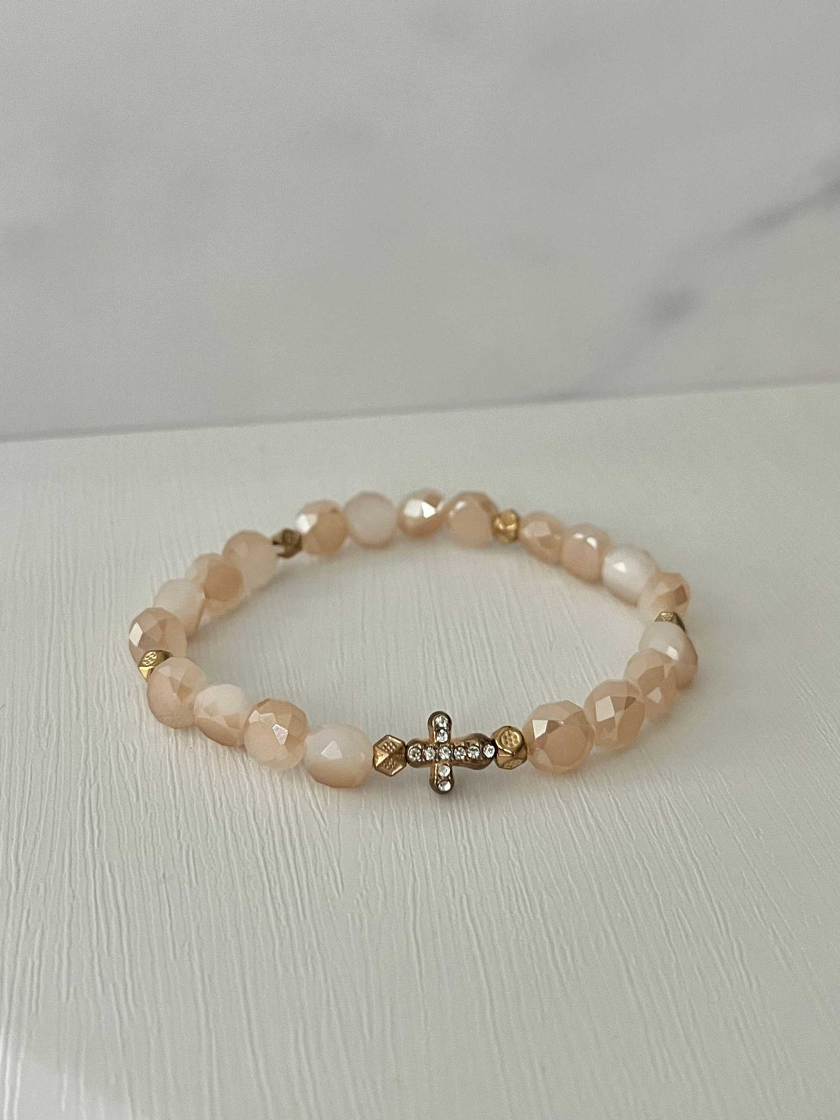 Cross Bead Bracelet Collection - Faith-Inspired Jewelry