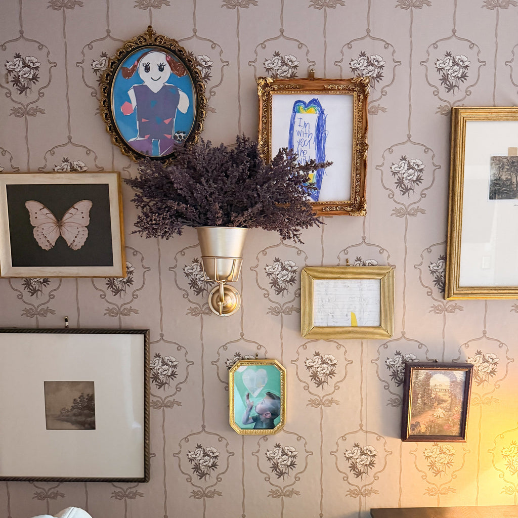 Southerly wallpaper pattern by Grateful Artsy Soul on a feature wall