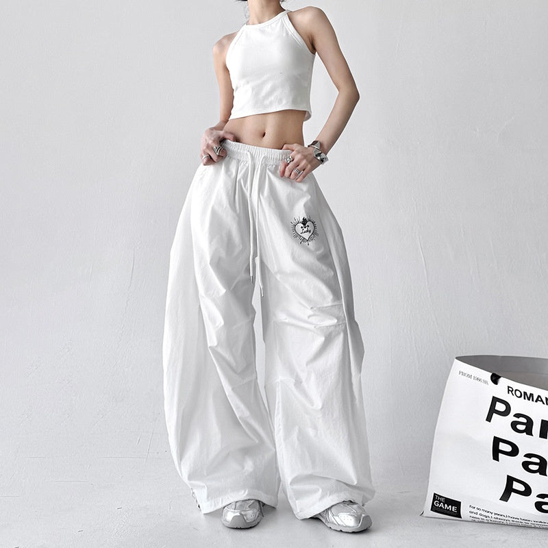 Women's Harajuku Style Quick Drying Wide Leg Sports Pants - Image 5