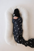 Muslin Swaddle | Midnight Lightning Bolt