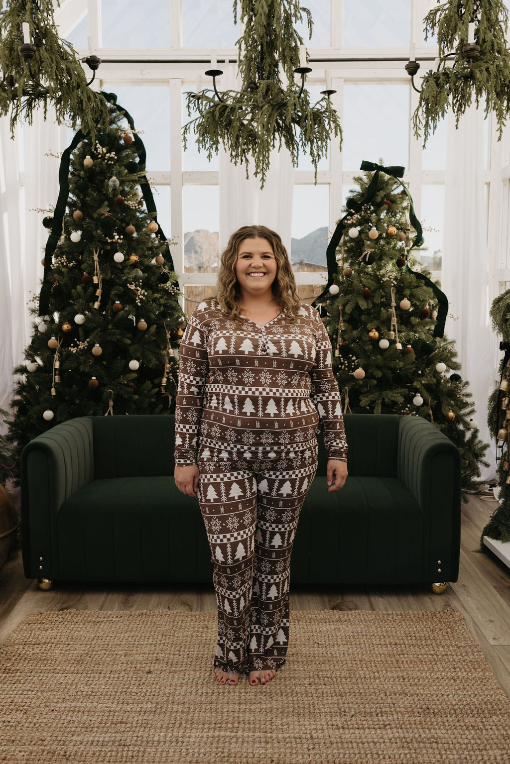 Women's Long Sleeve Bamboo Pajama | Forever Fair Isle