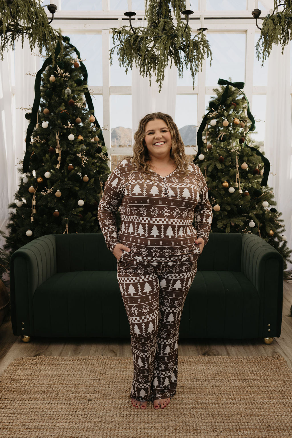 Women's Long Sleeve Bamboo Pajama | Forever Fair Isle
