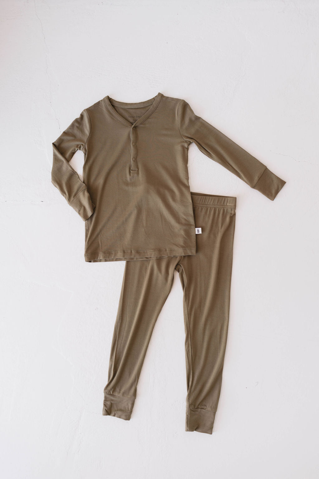 Bamboo Two Piece Pajamas | Olive Green