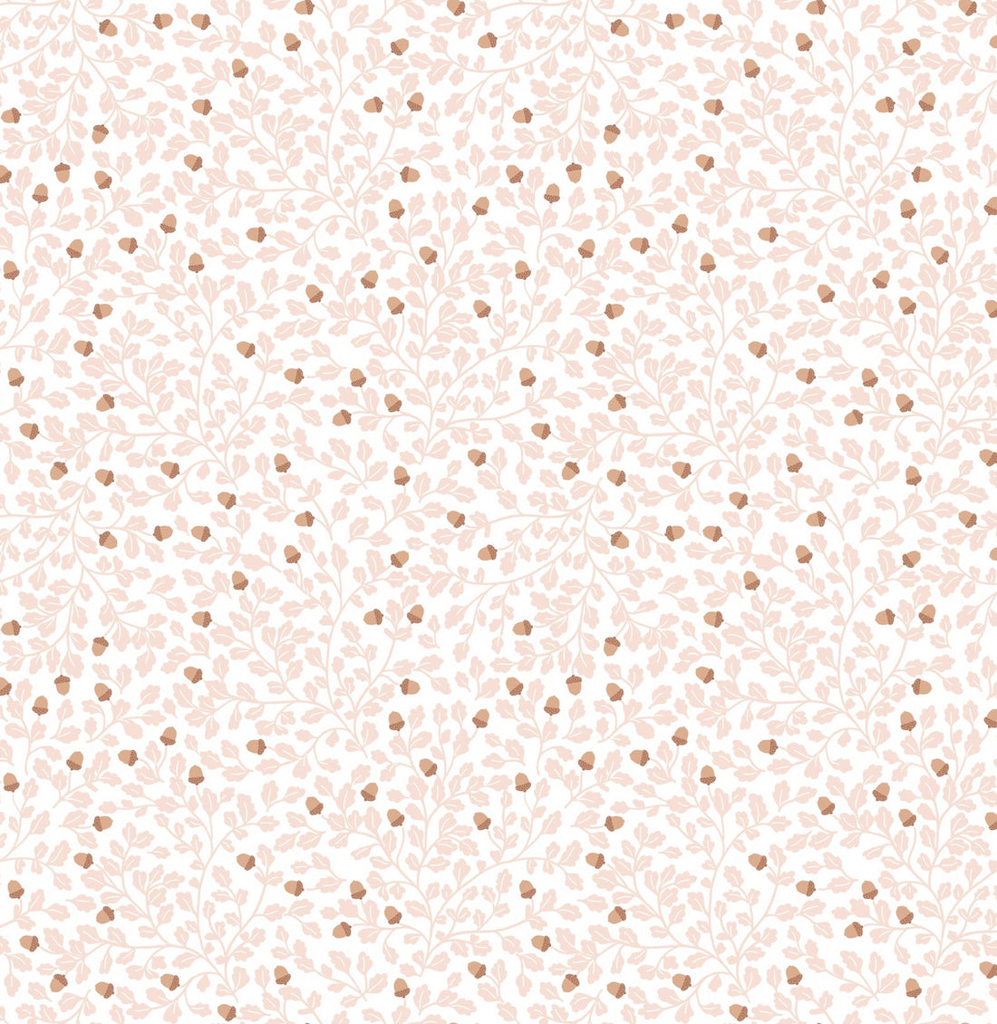 Autumn Floral Removable Wallpaper in Terracotta and White