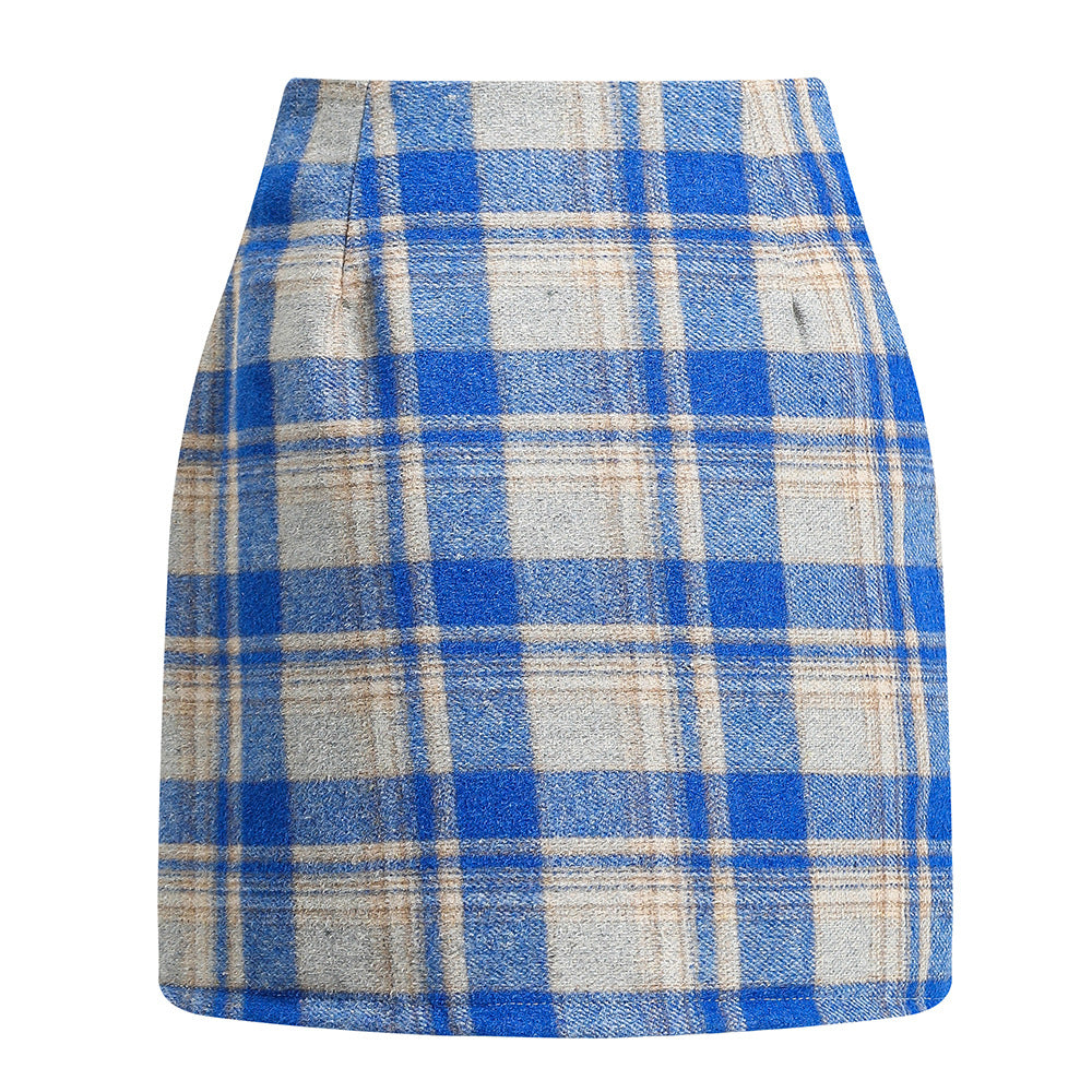 Women's High Waisted Plaid Pencil Skirt Harajuku Street Fashion - Image 10