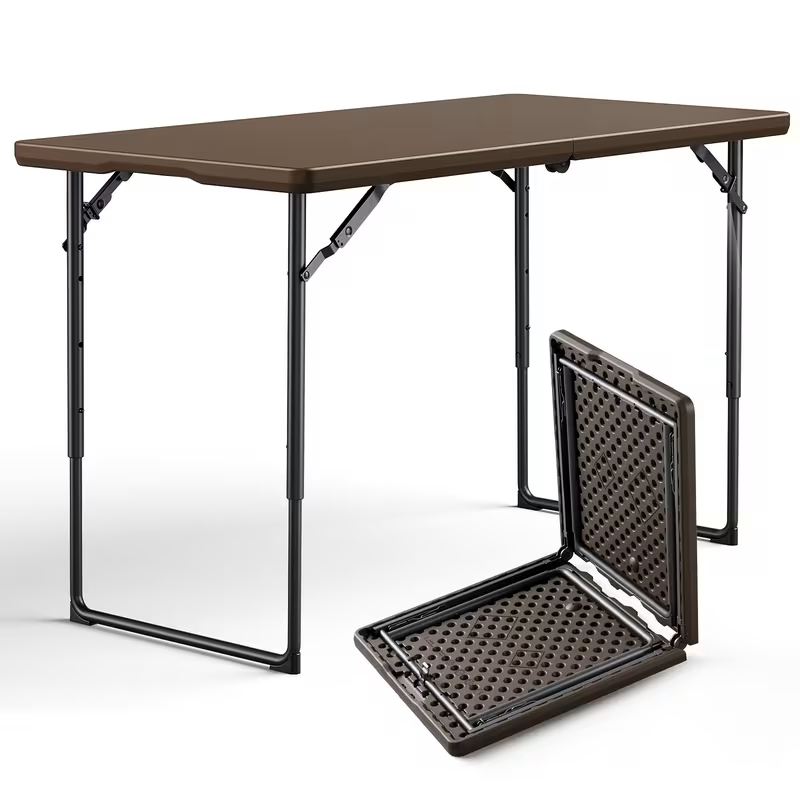 Portable Folding Table 4ft and 6ft Utility Table for Dining