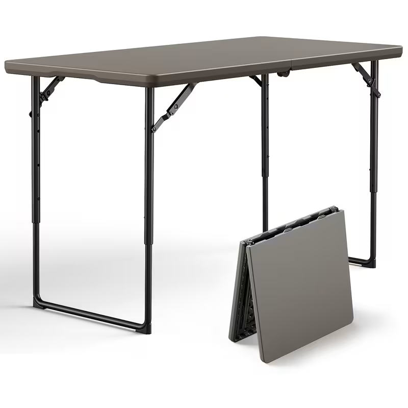 Portable Folding Table 4ft and 6ft Utility Table for Dining