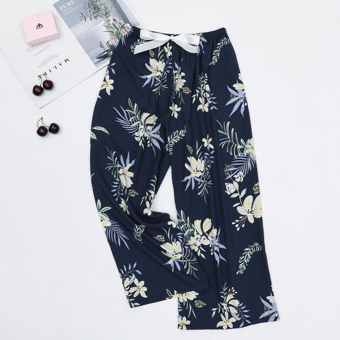 Women's Loose Casual Printed Pajama Sleep Pants - Image 16