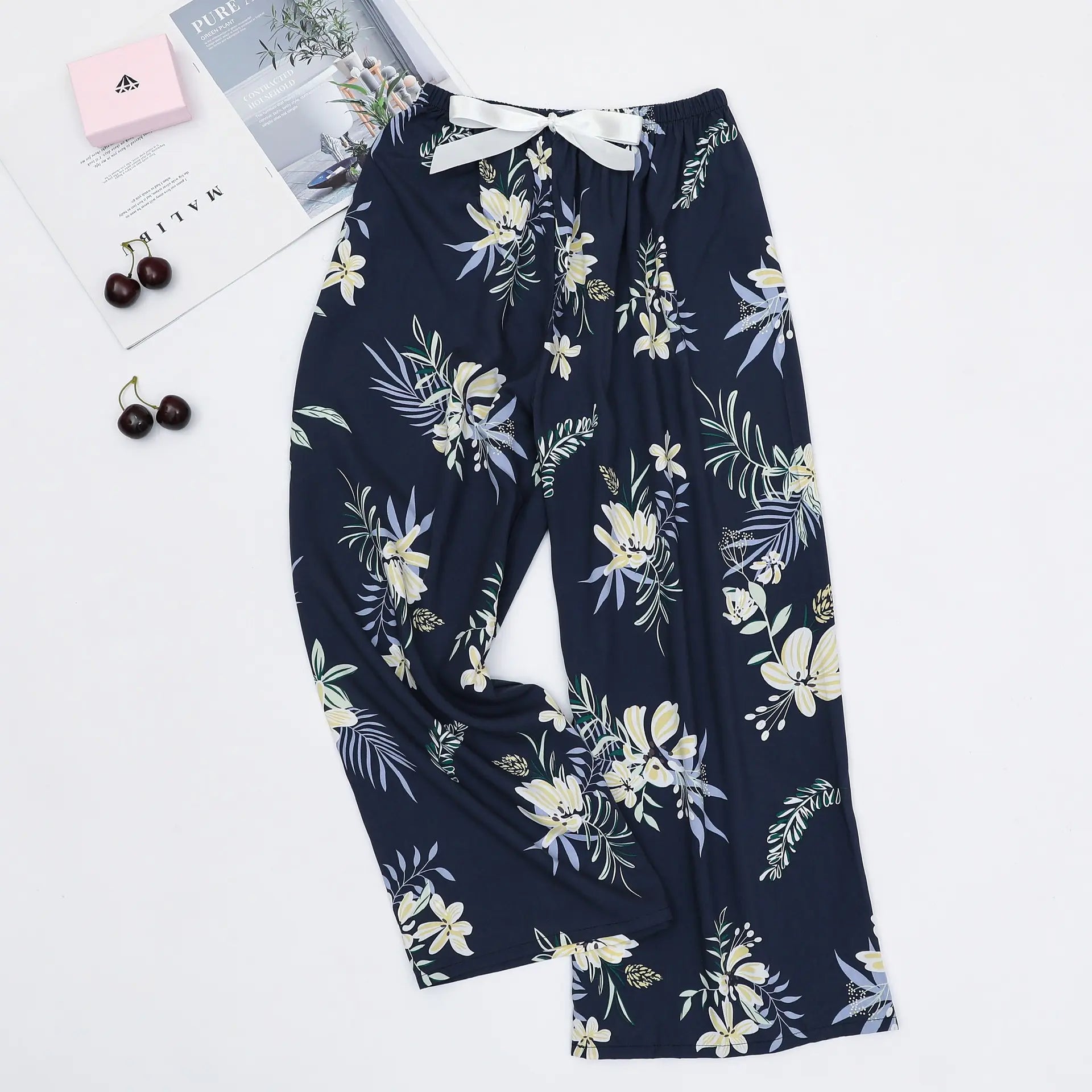 Women's Loose Casual Printed Pajama Sleep Pants - Image 16