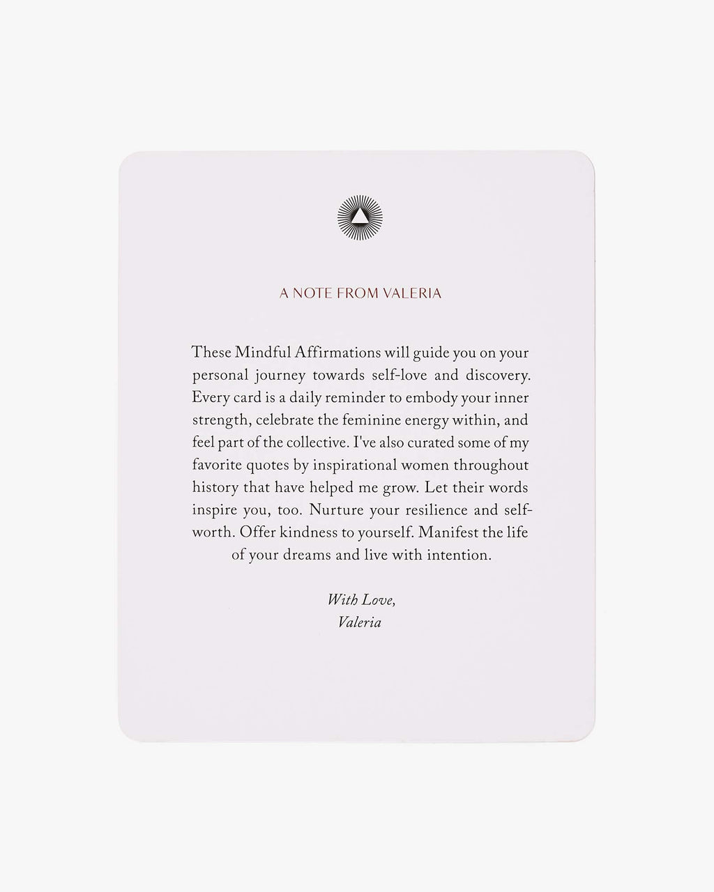 Mindful Affirmations for Women by Valeria Lipovetsky