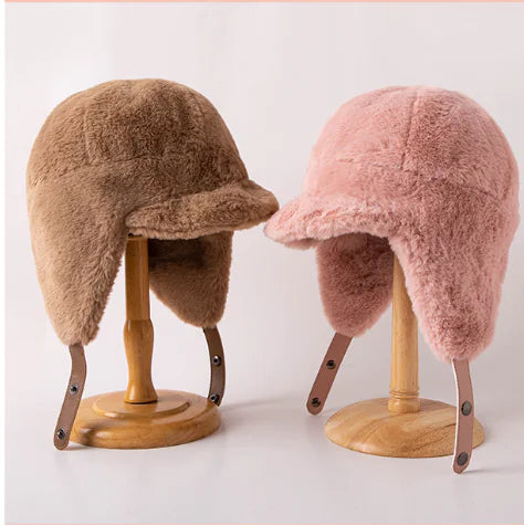 All-Match Warm Hat with Mink-Like Flight Design