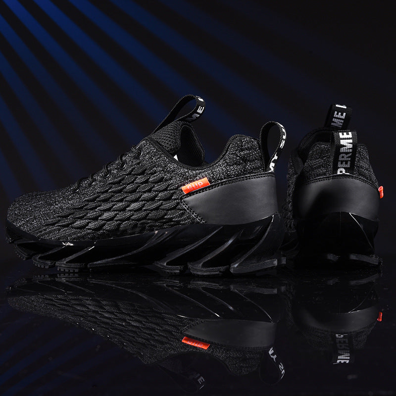 Mens Modern Lightweight Breathable Knit Running Sneakers