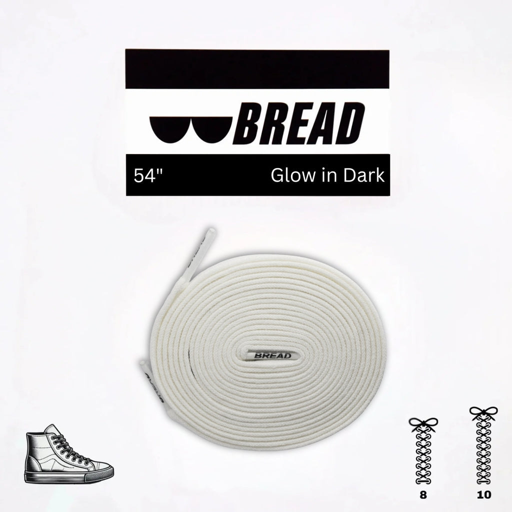 Night White Glow in the Dark Elastic Shoelaces for Kids Sneakers