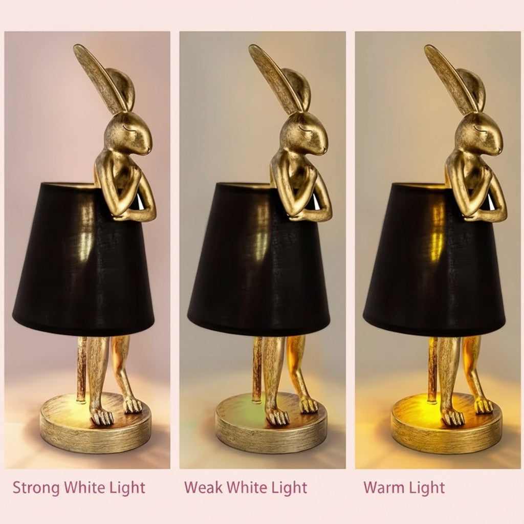 Modern Bunny Table Lamp with Adjustable Ambient Lighting