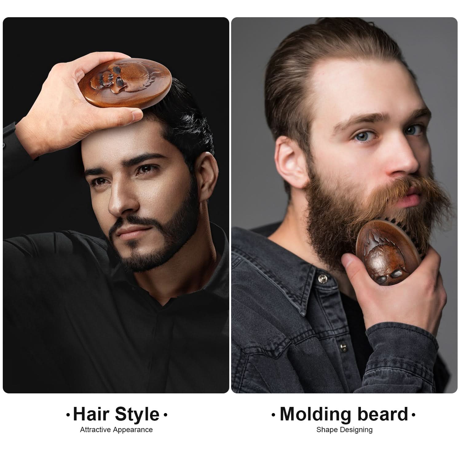 Inferno Styler Portable Military Brush for Hair and Beard Care
