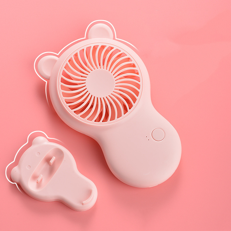 Portable Handheld Pocket Mini Fan with Adjustable Speed and Stand