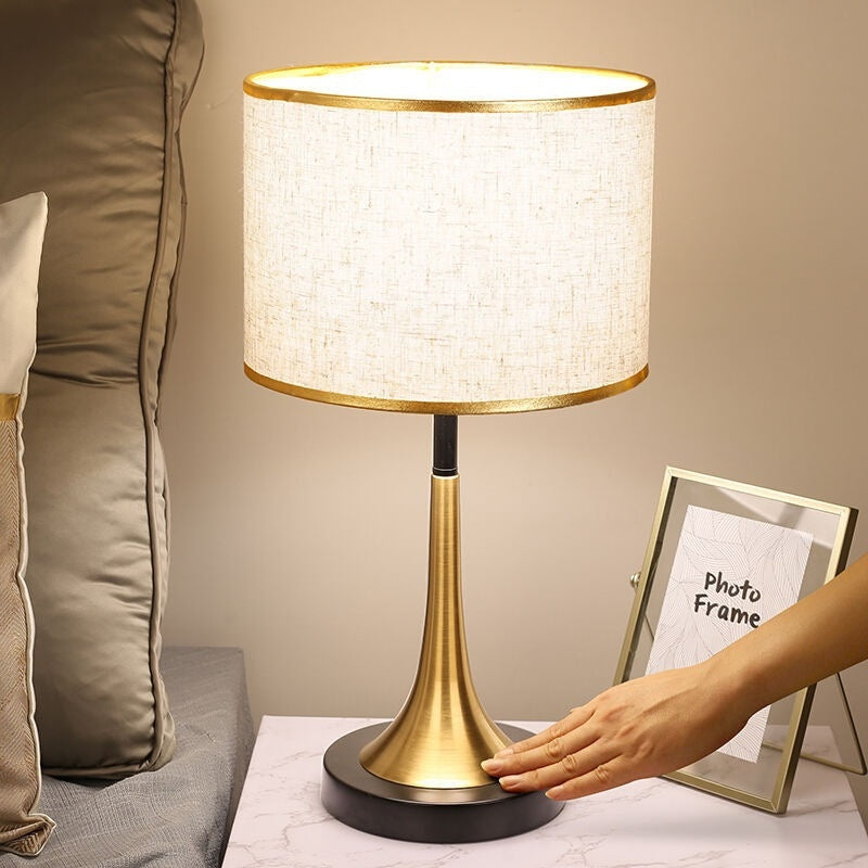 Modern Nordic LED Table Lamp with Touch Sensor Dimming