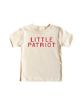 Little Patriot minimalist crew neck t-shirt in soft 100% cotton