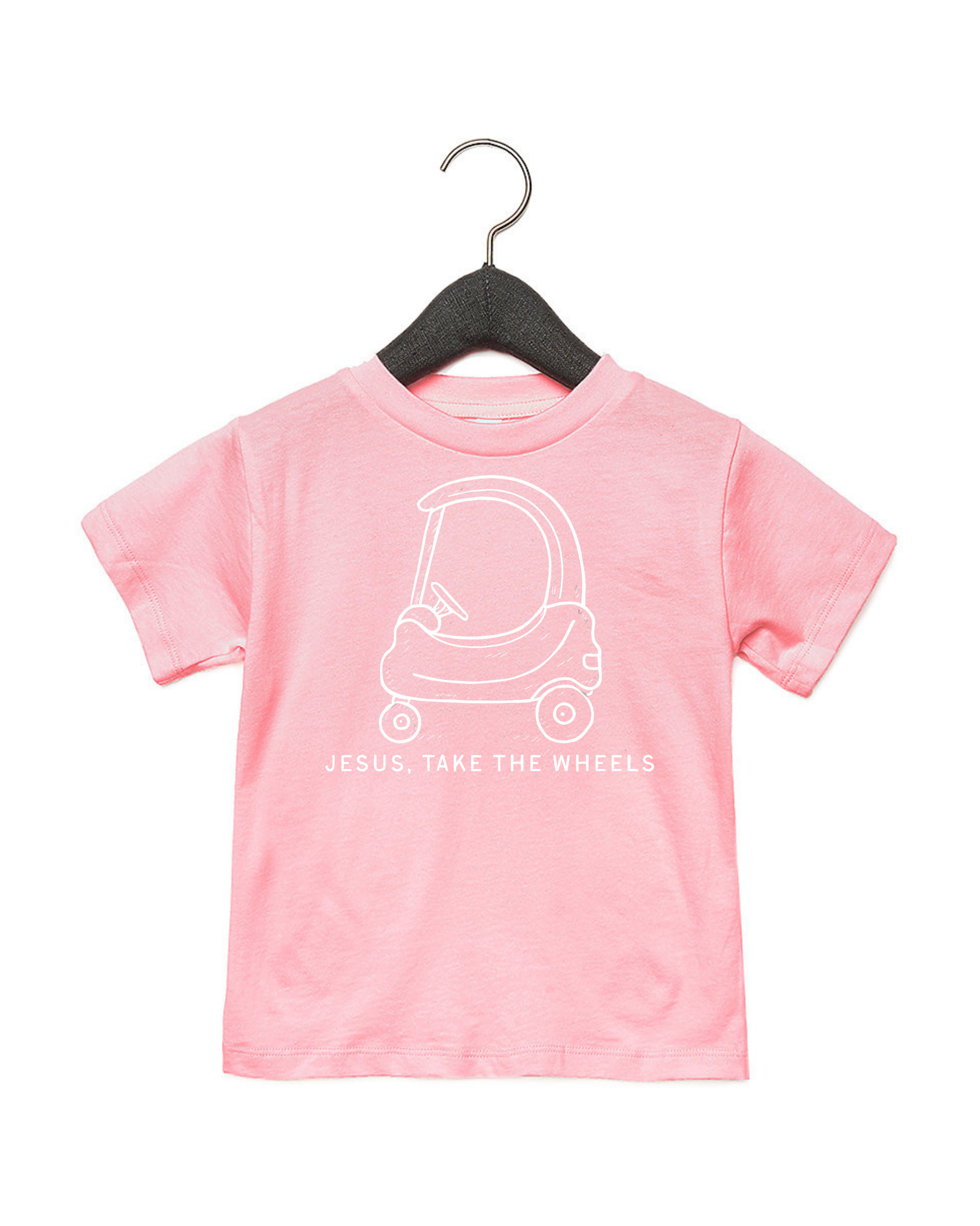 Jesus Take the Wheels Kids Tee