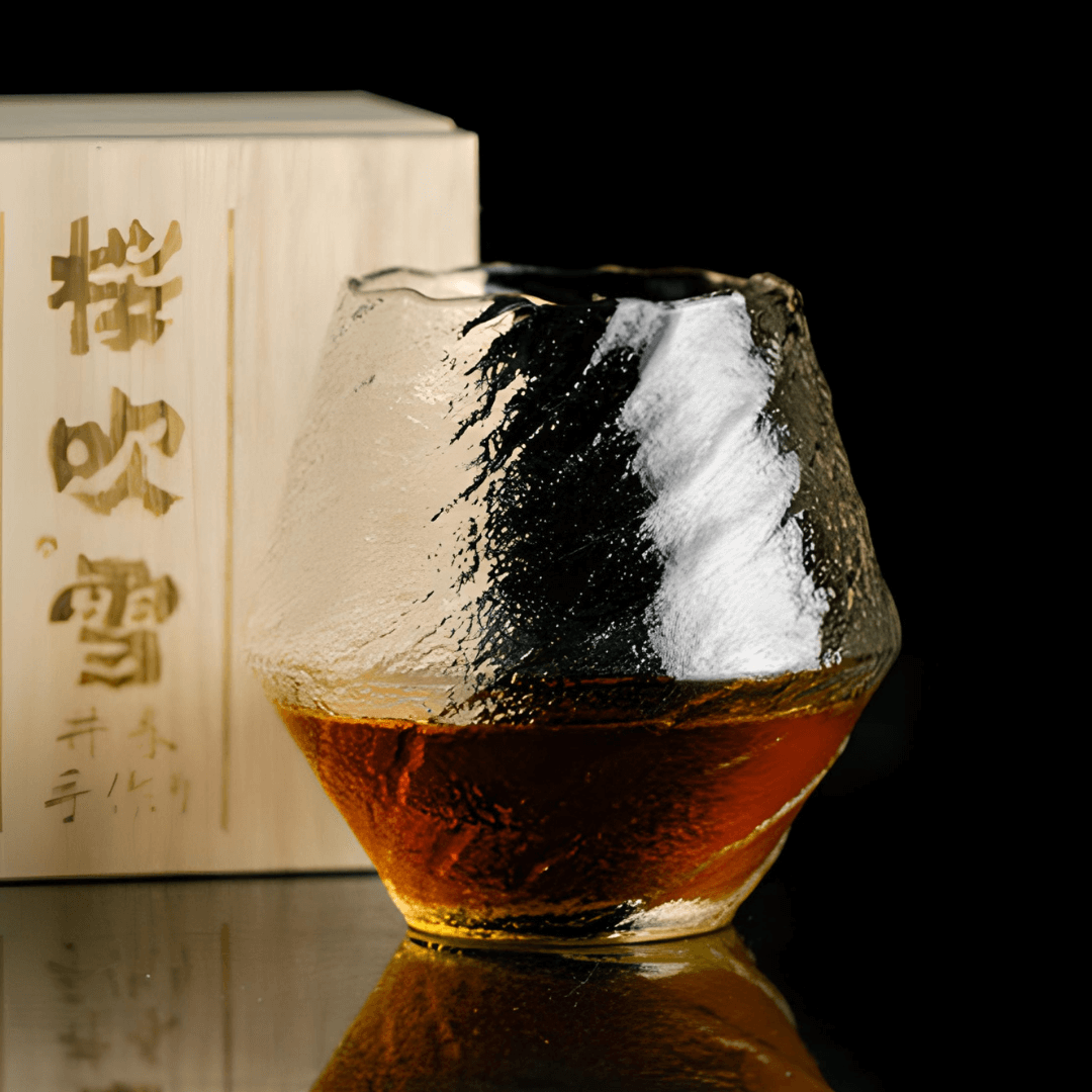 Yume Handcrafted Textured Crystal Whisky Glass Clear Drinkware - Image 11