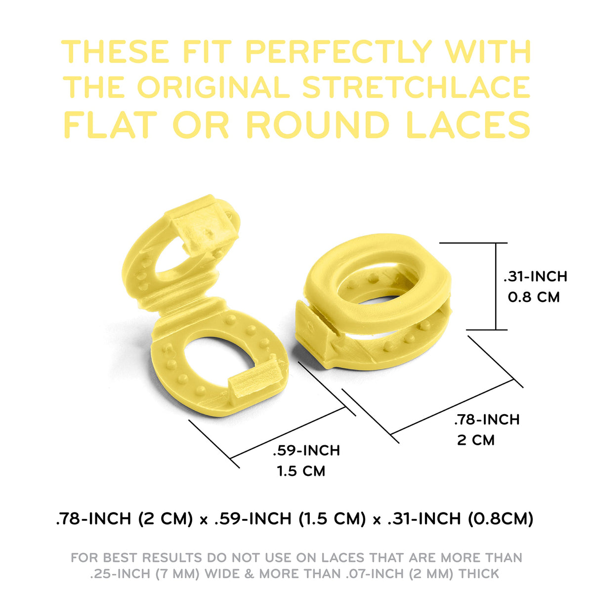 Yellow Knot Bow Clip Shoelace Accessories for Secure Laces - Image 3