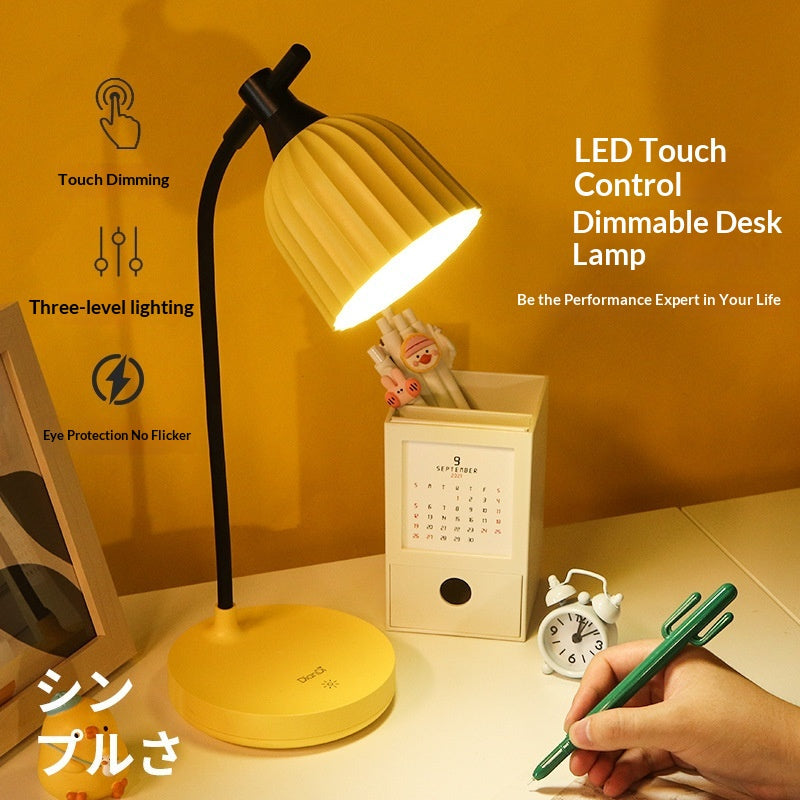 Dimmable Touch-Activated Rechargeable Folding LED Desk Lamp