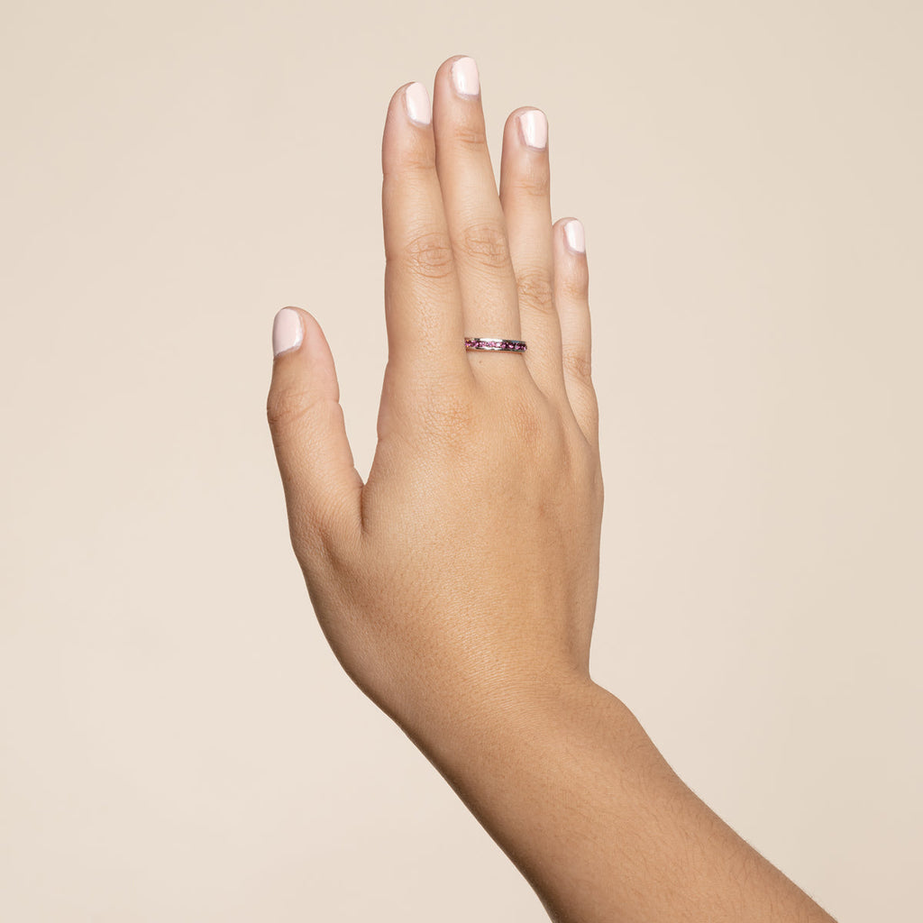 Tessa Amethyst Crystal Eternity Band