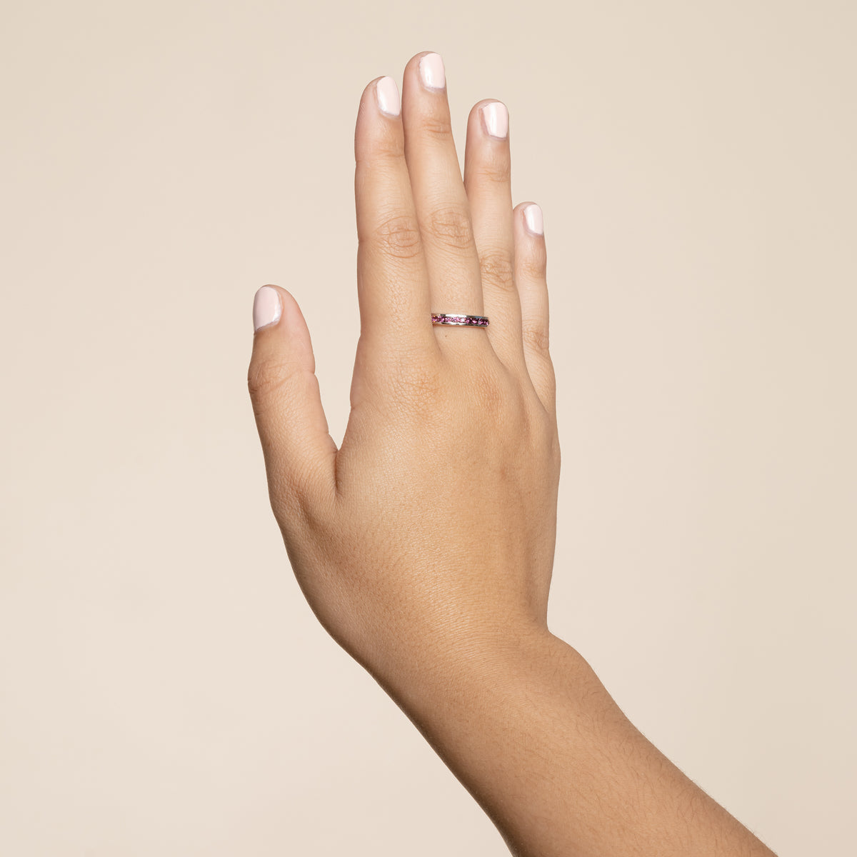 Tessa Amethyst Crystal Eternity Band