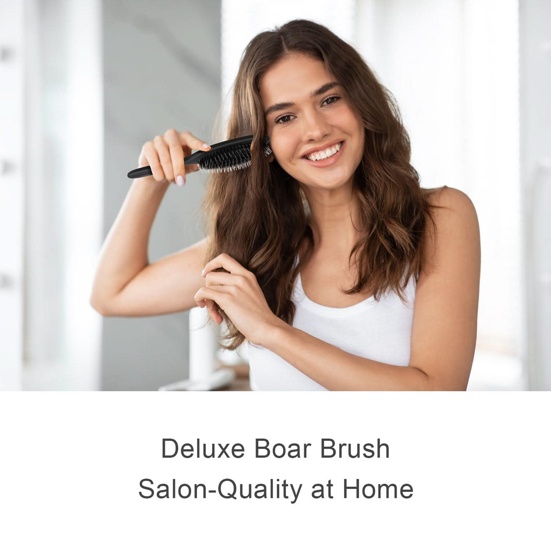 Gentle Natural Boar Bristle Baby Hair Brush - Black Detangler