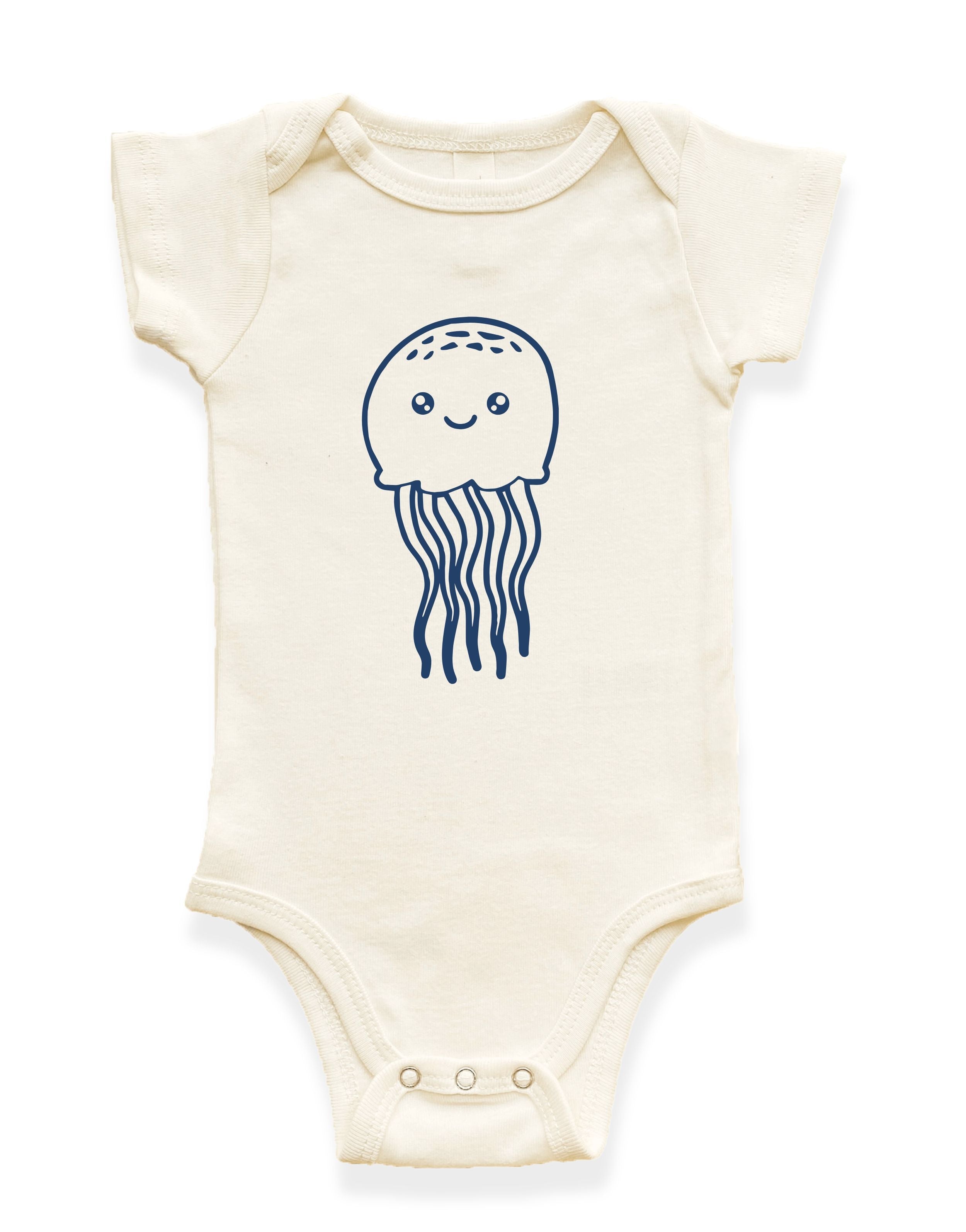 Jellyfish Organic Cotton Baby Bodysuit
