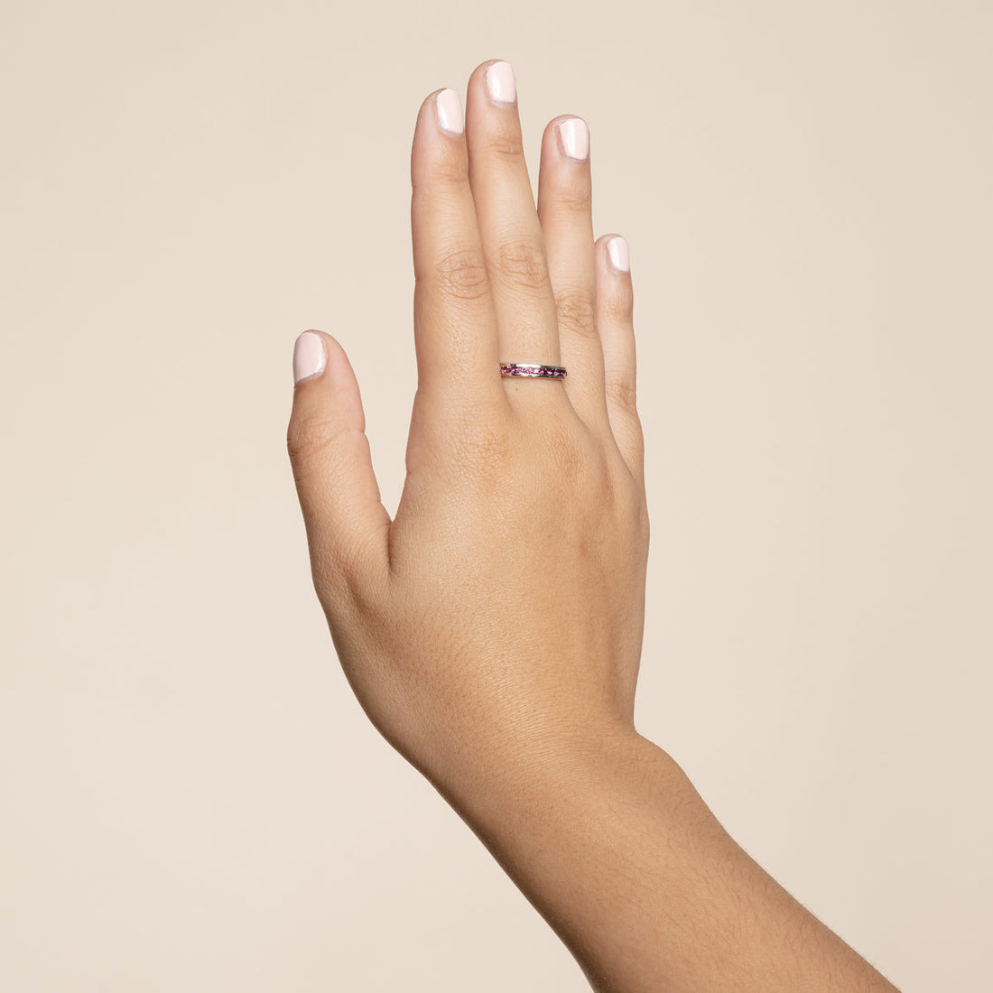 Tessa Lavender Crystal Eternity Band