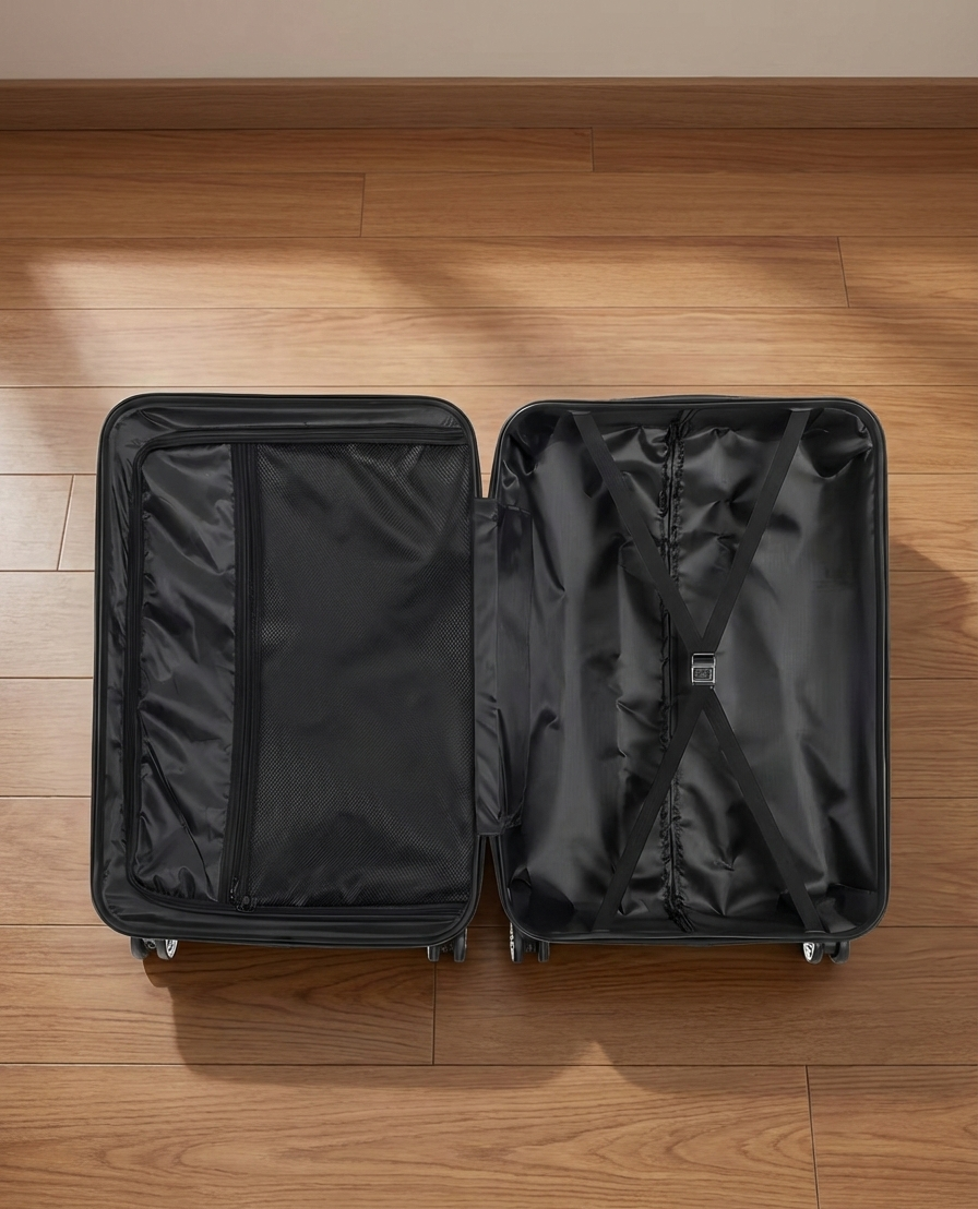 3-Piece Hard Shell Spinner Luggage Set with TSA Lock - 20/24/28 In