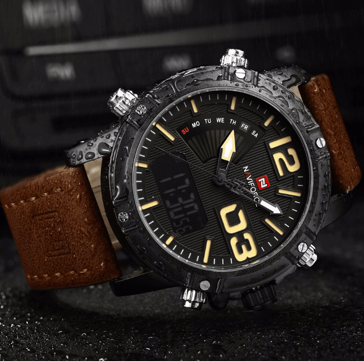 Multifunction Digital Analog Sports Watch with Alarm & Stopwatch