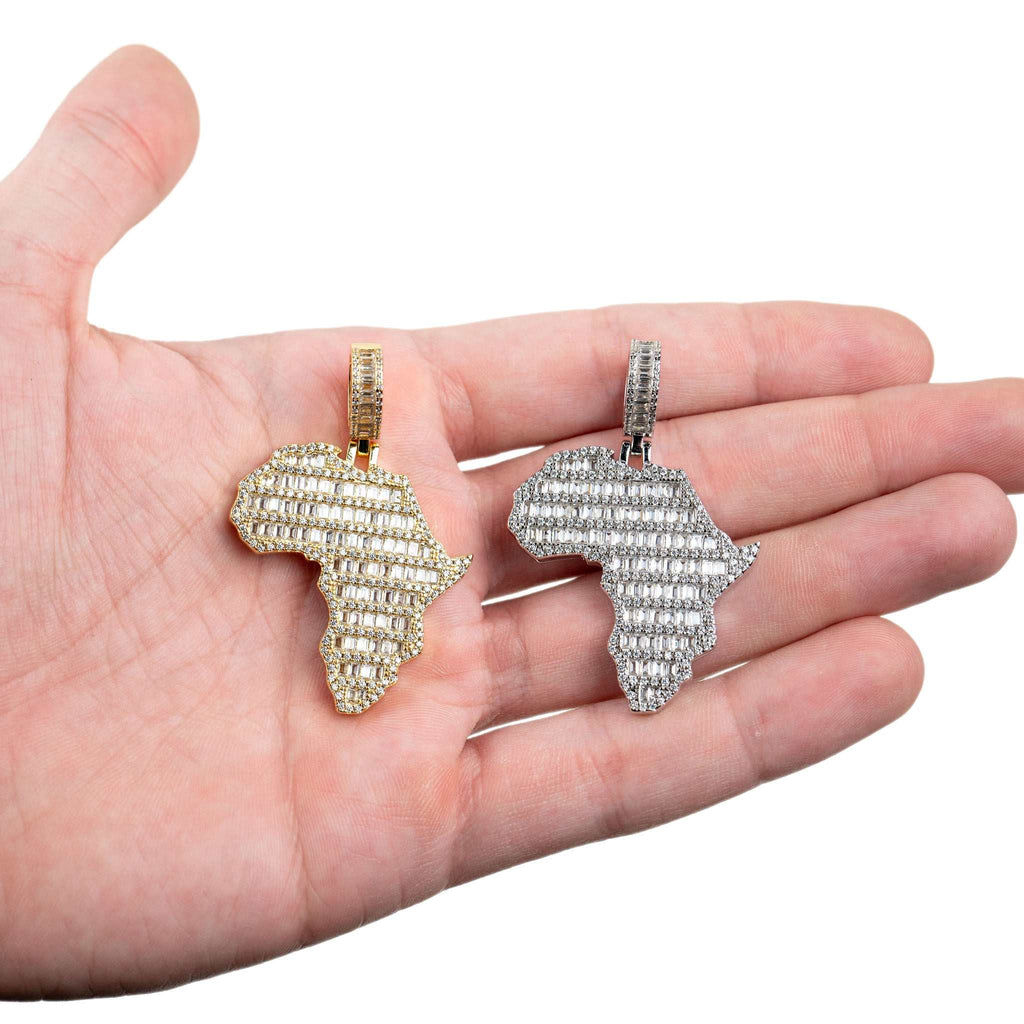 Africa Pendant 925 Sterling Silver