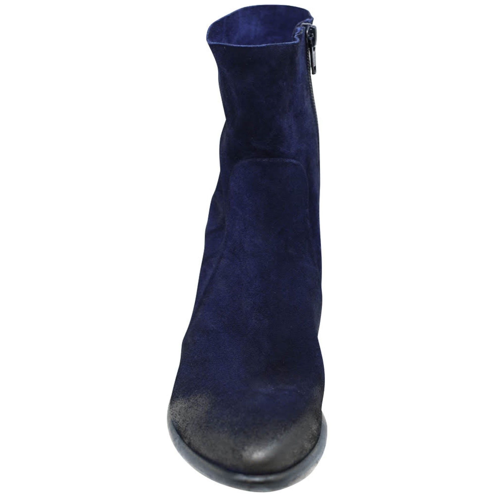 Navy Suede Ankle Boot