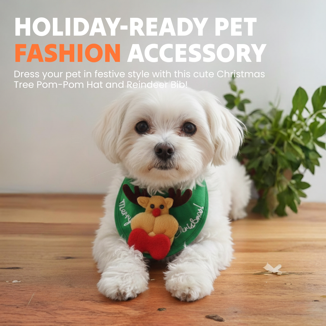 Adorable Christmas Tree Pom-Pom Hat