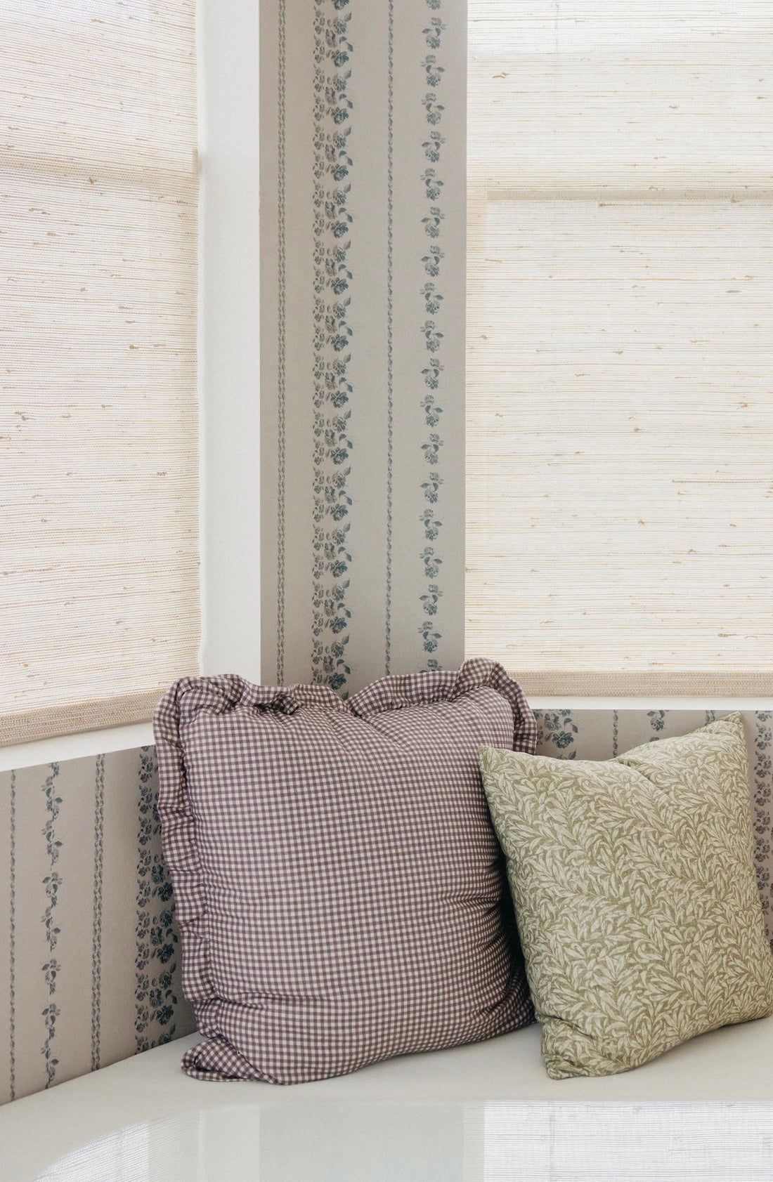 Roselle Stripe Removable Wallpaper in Brown and Cream