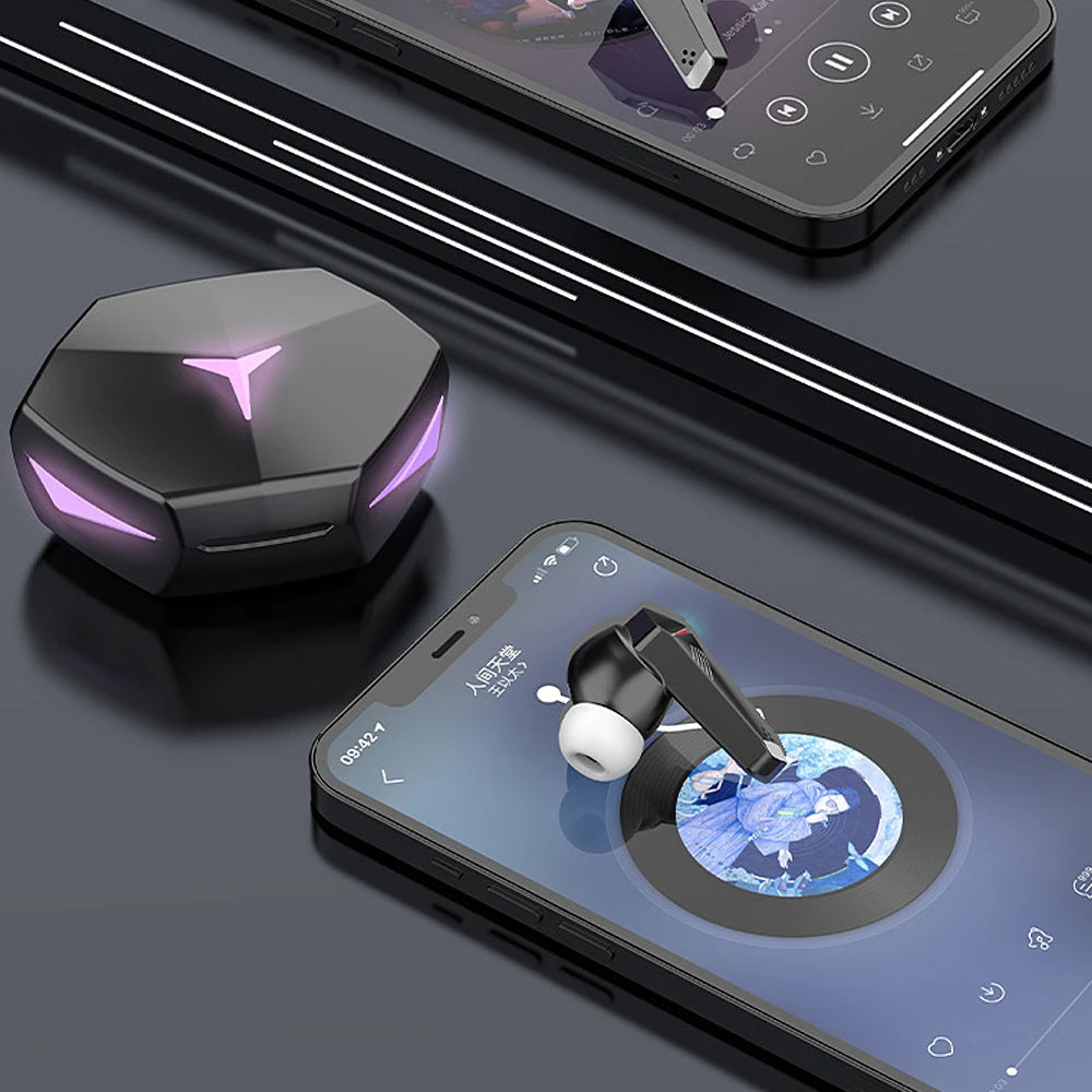 Wireless Bluetooth 5.2 Gaming Earbuds with 60ms Low Latency