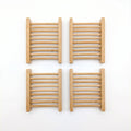 4-Pack Bamboo Soap Dish