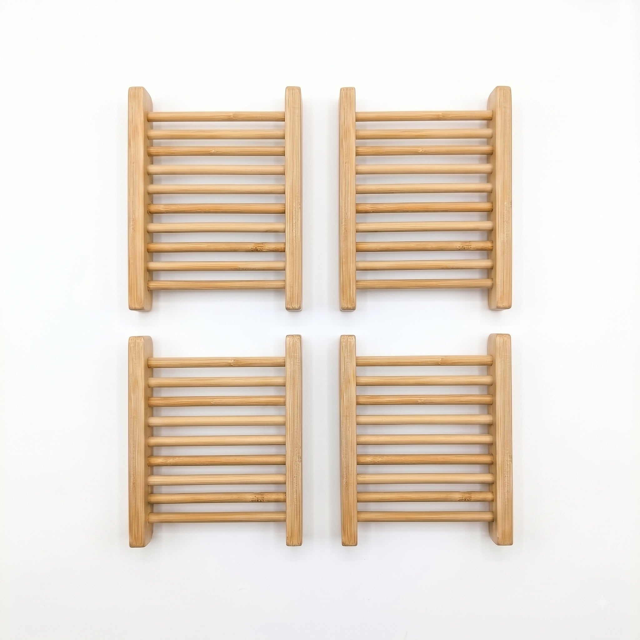 4-Pack Bamboo Soap Dish