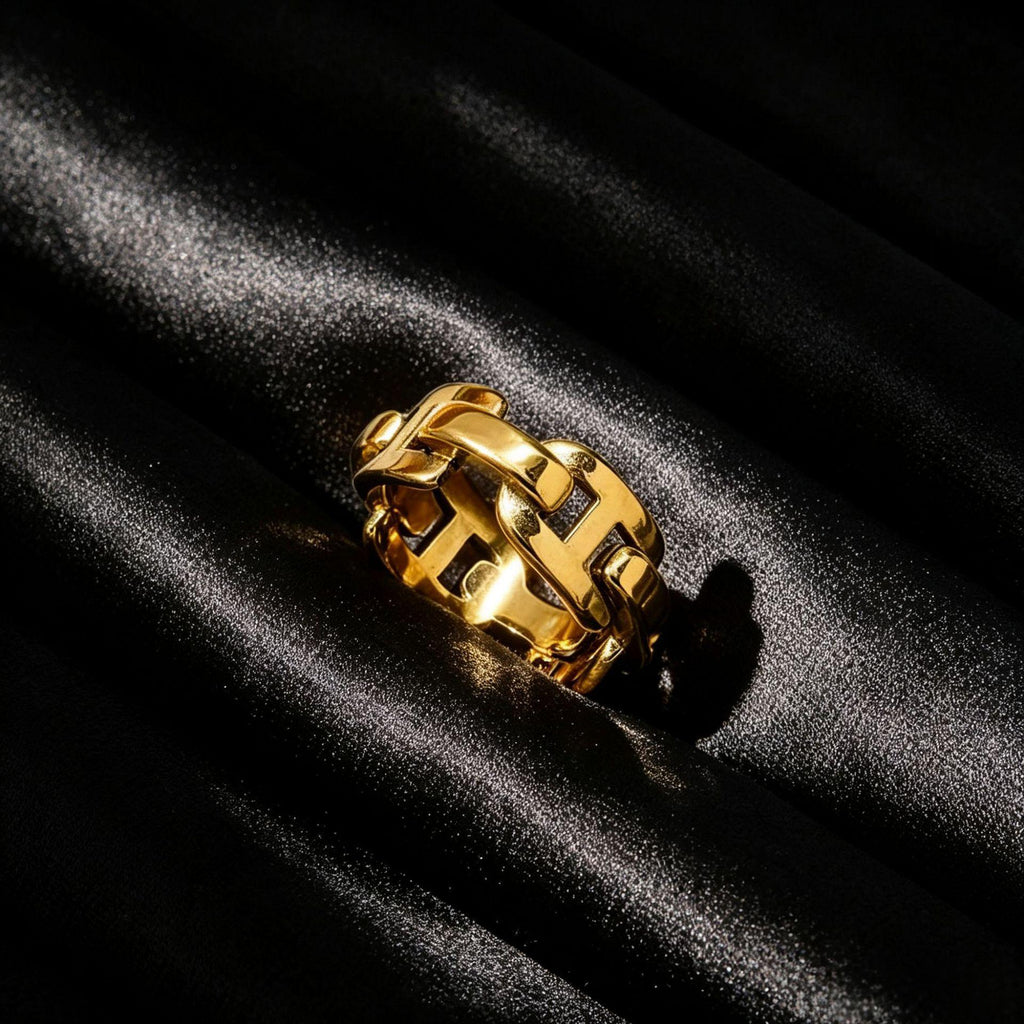 European And American Cubic Zirconia Chain RingAffordable Luxury