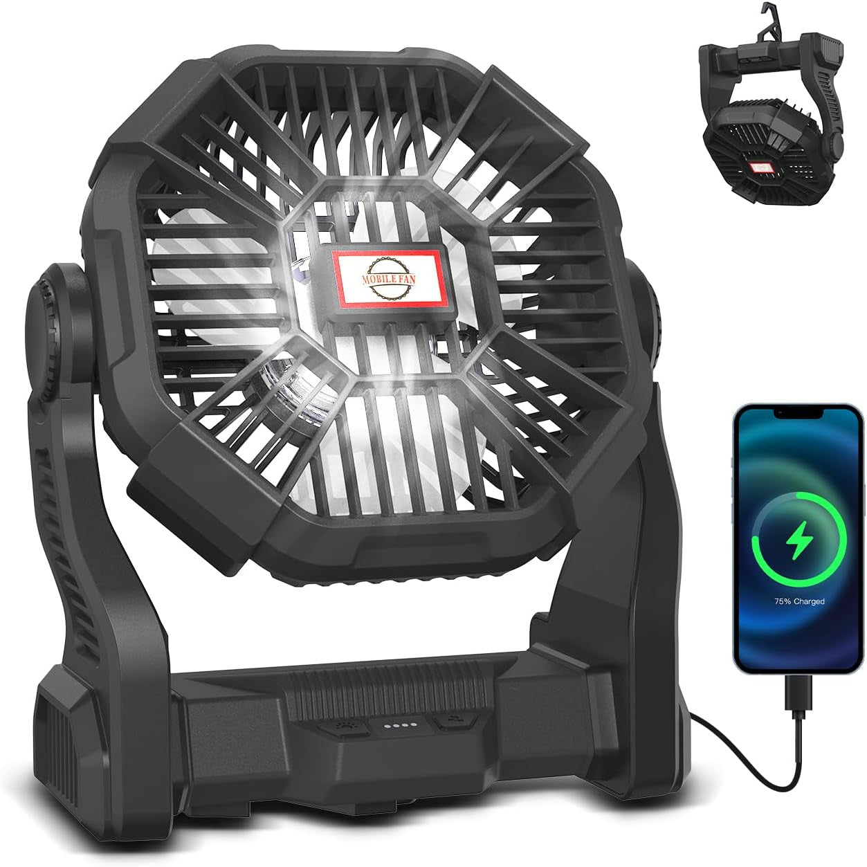 Portable Outdoor Rechargeable Camping Fan