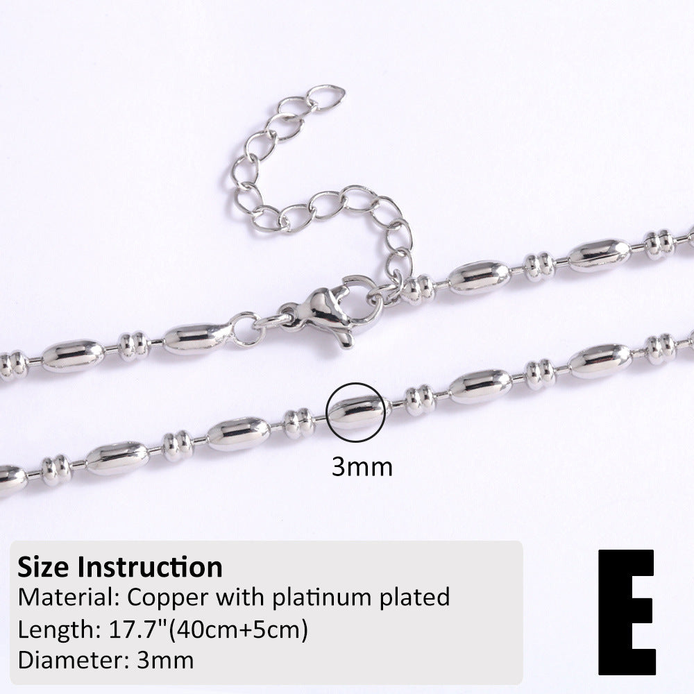 18k Gold Plated Minimalist Hip-Hop Chain Necklace for DIY Styling