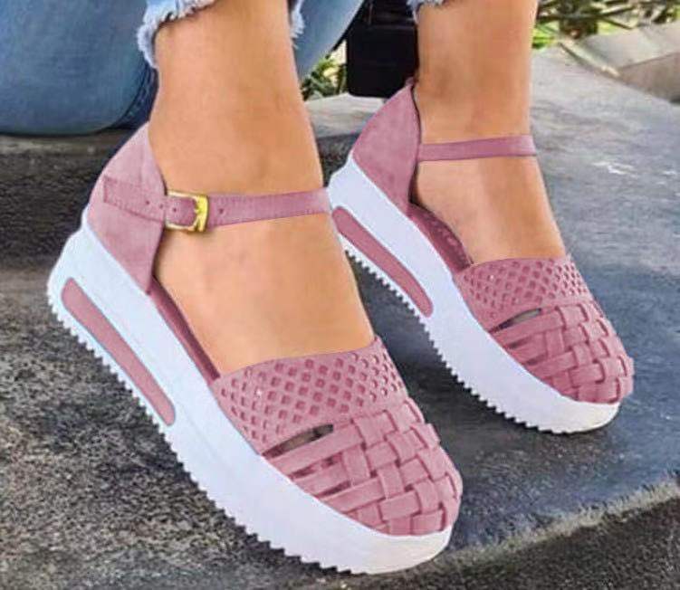 Women's Summer Fashion Thick Bottom Toe Cap Sandals