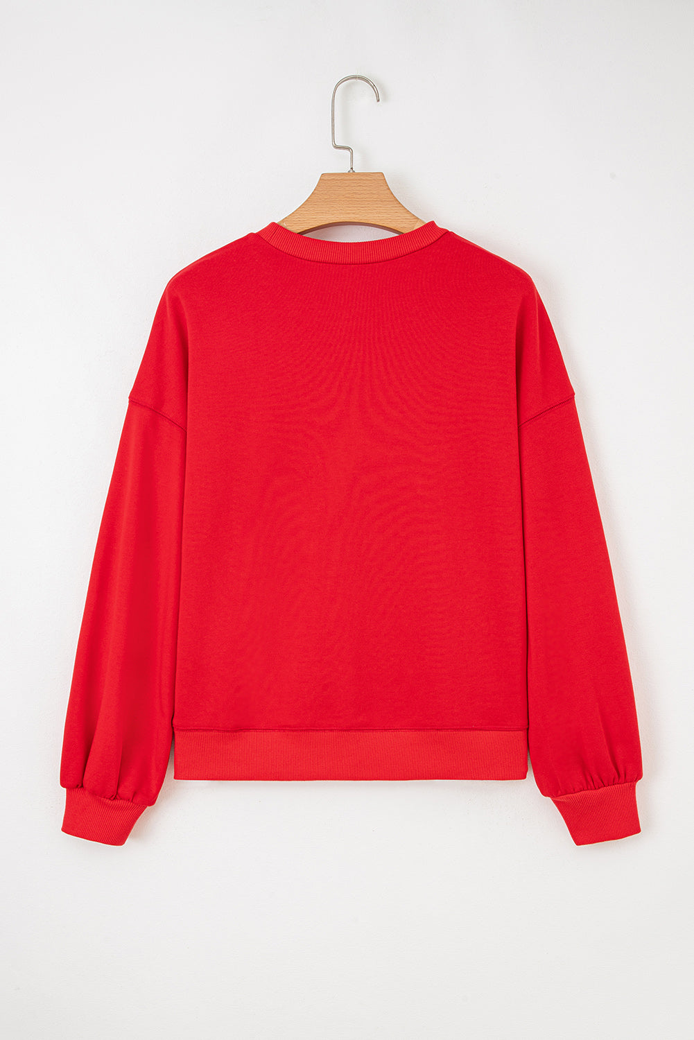 Fiery Red Glitter Graphic Sweatshirt - Georgia Dawgs
