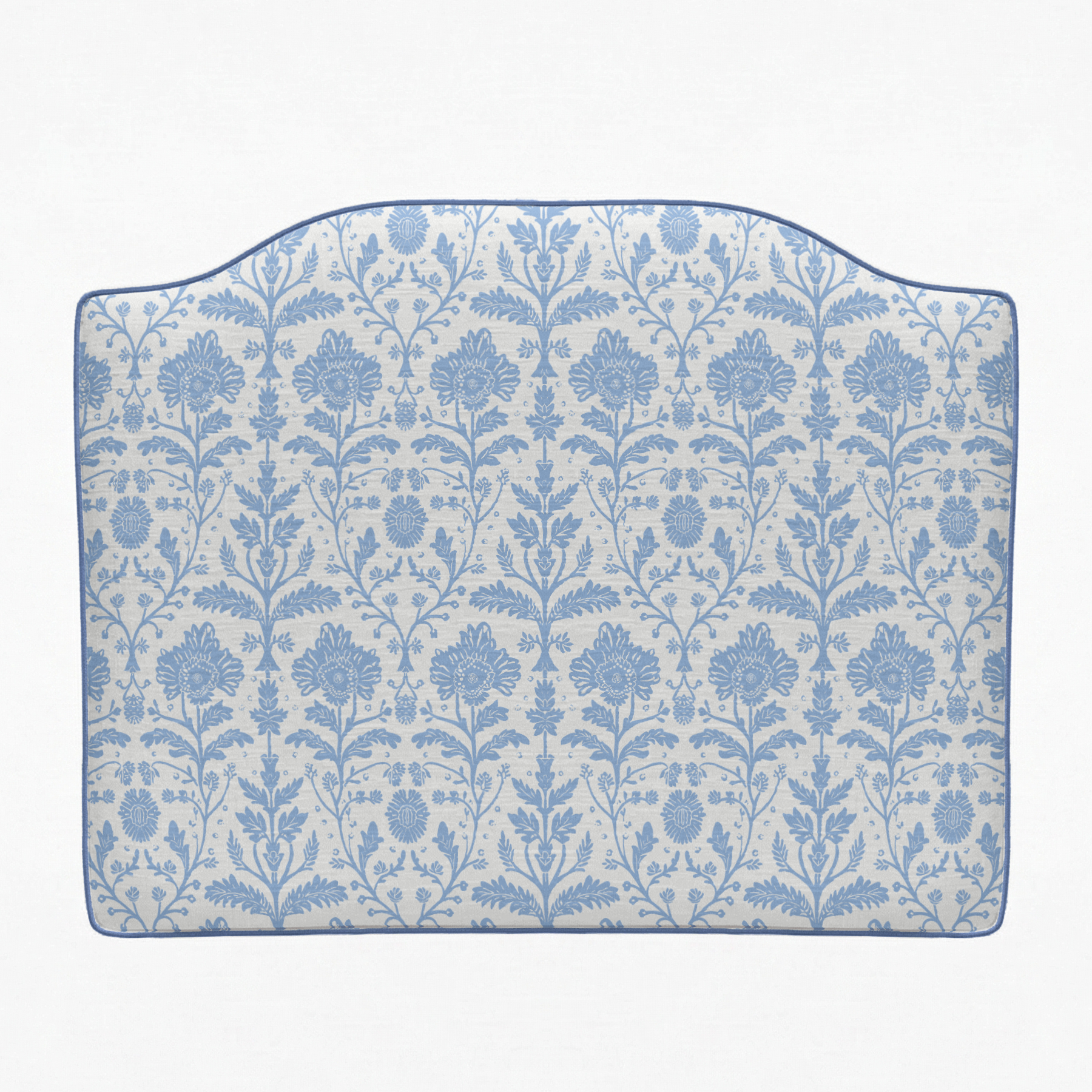 Delia Floral Dorm Headboard - Classic Pastel Fabric Upholstery