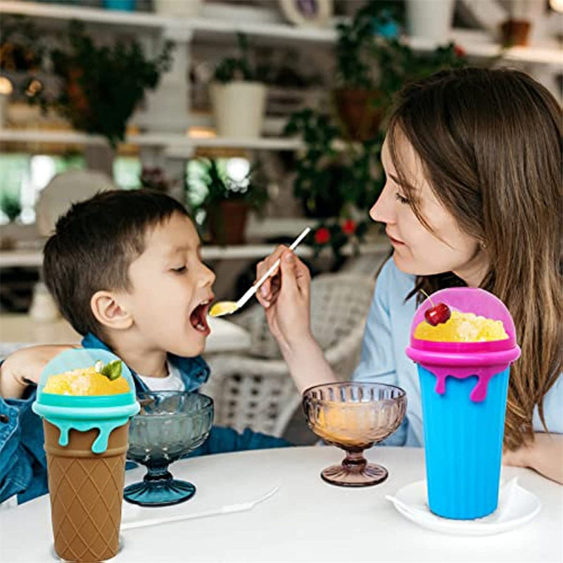 500ml Quick-Frozen Slushy Maker Cup - DIY Smoothie Squeeze Bottle